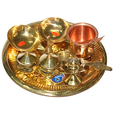 "Pooja Plate - code04 - Click here to View more details about this Product